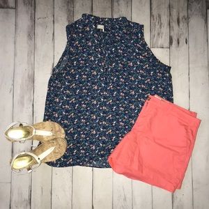 Adorable fox and bunny sleeveless blouse from LOFT